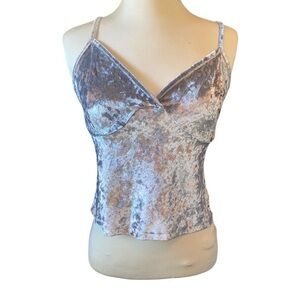 Kaari Blue Intimates crop tank adjustable straps sweetheart neckline Sz Small